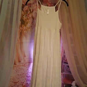 NICE white Cotton Sun Dress